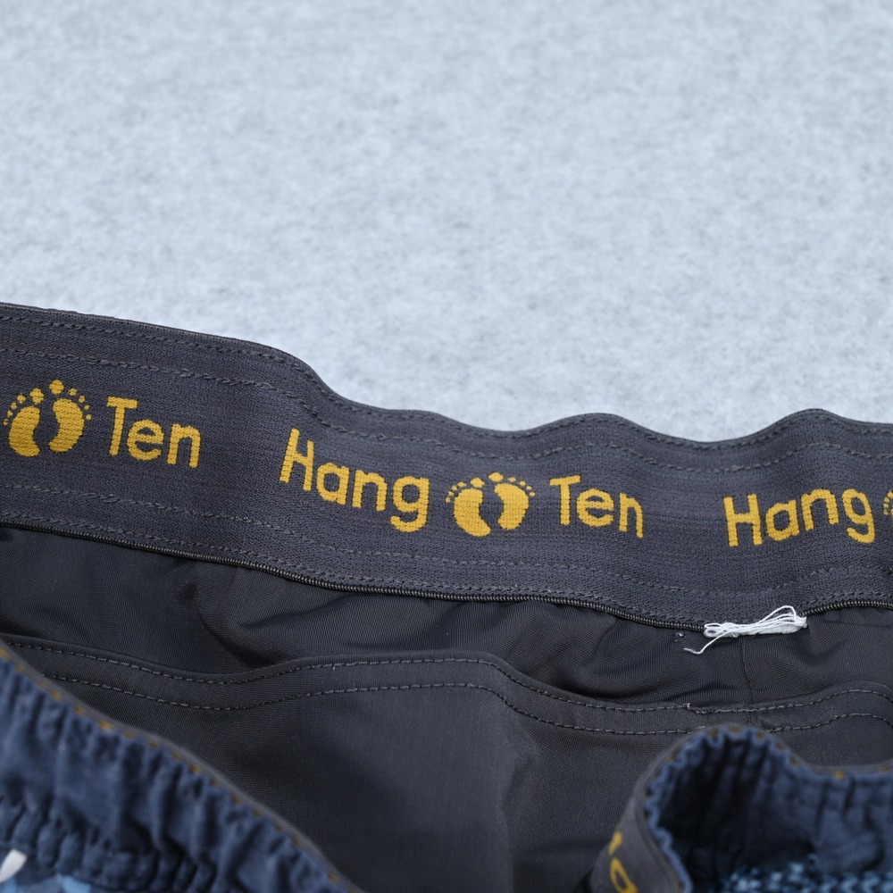 Hang Ten Men XL Hybrid Swim Trunks Tropical Palm Blue Lined Board Shorts Classic - Picture 8 of 16